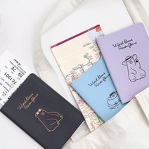 커플 가족 여권케이스 커버 포켓 심플 PVC 여권지갑