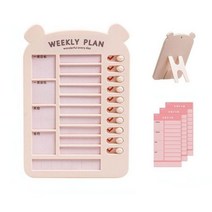 각서 집안일 체크리스트 작업 검사 보드 할 일 목록 자기 양식 일일 플래너 차트, pink-A