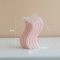 수제 양초 적 모양 향기로운 공예 장식 향수 로맨틱 디너 웨딩 홈 용품, 한개옵션1, 02 B