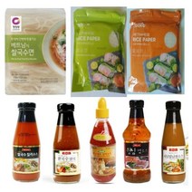 베트남 쌀국수 & 월남쌈 식재료 밀키트 소스 누들면 라이스페퍼, 월남쌈 16cm 원형300g