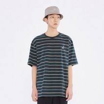 Kangol 네로우 스트라이프 티셔츠 2688 그린