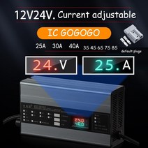 12V 24V 배터리 충전기 40A 30A 14.6V 29.2V RV 지게차 스크러버 이온 Lifepo4 산 리드 4S 8S 7S, 06 12V 3S Li-ion 12.6V_01 25A