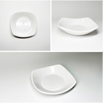 멜라민 식당 앞접시 사각 영업용 업소용 반찬그릇 쿠프3반, 정사각골쿠프, 1개