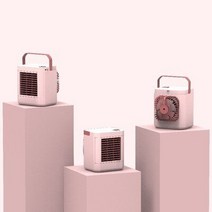 수냉식 에어컨 공기 냉각기 팬 소형 탁상용 에어 컨디셔너 USB 물 가습기 정수기 다기능 여름, 03 Pink