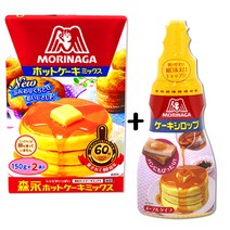 모리나가 핫케이크 믹스 300g+모리나가 케익 시럽 200g 세트, 1개