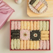 찹쌀 유과 한과 선물세트 2호 (3단구성 고급보자기포장), 1박스, 1300g