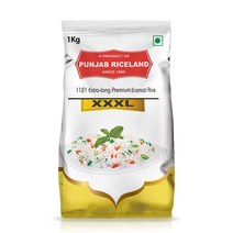 PUNJAB RICELAND Extra Long Premium Basmati Rice 1kg 엑스트라 롱 프리미엄 바스마티 찐쌀, 1개