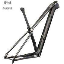 자전거 카본 프레임 탄소 산악 자전거 148 12mm 쓰루 액슬 BSA부스트 29 플러스, 148 black seatpost