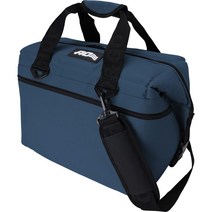 [정규품 5년 보증] AO Coolers(에이오 쿨러즈) 24팩 캔버스 소프트 쿨러 네이비 23 L경량 보냉 쿨러 박스 쿨러 가방 보냉 가방