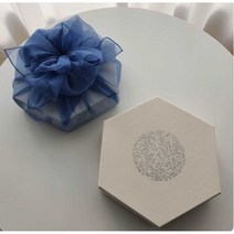 곶감단지상자 과자 상자 디저트 월별 명절 추석, 흰색 질감의 다각형 선물 상자 5개 23x20x5.5