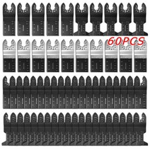 멀티커터날 만능커터날 만능 컷터날 세트20 100 pcs 다기능 진동 블레이드 바이메탈, 다목적 절단, type8-60pcs
