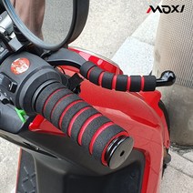 SS 오토바이 자전거 킥보드 헬스기구 수항 스펀지 핸들그립 브레이크 2개 1세트, 브레이크 스펀지-빨강