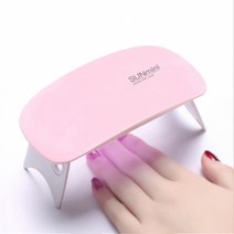 키알리 USB 충전식 휴대용 미니 UV LED 젤네일 램프 레진 기계 젤램프 (핑크/화이트), 색상, 핑크, 1개