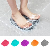 실리콘 풋 브러쉬/각질제거 발세척 지압 발마사지 임산부 청소년 발냄새 걱정끝 발브러쉬, 그레이, 그레이