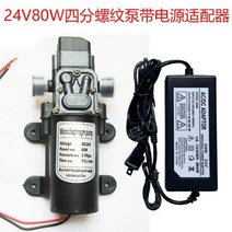 마이크로 다이어프램 펌프 홈 220V12V80W 자체 프라이밍 부스터 전기 펌프 자동차 24V 세차 고압 지능형 워터 펌프, 24V80W 쿼터(D 인터페이스)