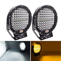 Safego 10.2cm(4인치) 원형 LED 조명 바 2개 27w 방수 플러드 빔 LED 포드 조명 작업 조명 12v LED 조명 오프로드 조명 운전 조명 트럭 SUV ATV 트, B288W