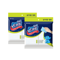 크리넥스 스카트 하루한장 양면수세미 설거지용10매(2개)