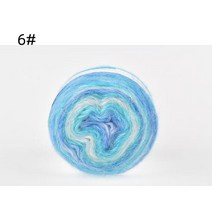 핸드워머뜨기 조끼 목도리 가디건 끄개질 뜨기 뜨개질레인보우 앙골라 아모루스 모헤어 양모 원사 100 g /, 한개옵션1, 06 6