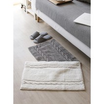부드럽고 폭신한 아이공부방 순면 발매트 발깔개 실내인테리어소품 발닦개, 아이보리