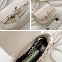 코디쉬운 여성스런 매듭의 여대생 하프문백 새들백 휴대용 직장인 졸업식 선물 버킷백 가벼운