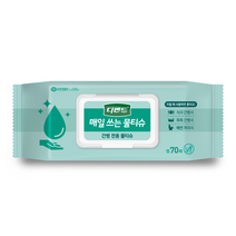 디펜드 매일쓰는 물티슈 캡형 70매, 5팩