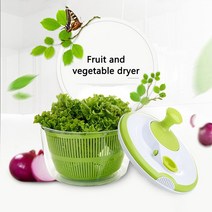 홈샐러드 탈수기 세척 야채 과일 물 드레인 바구니 주방 용품 건조기 HK295 ABS 플라스틱 재료 EB, 01 Light Green