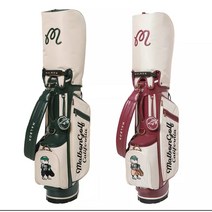 (해외)말본 malbon 클래식 초경량 방수 골프백(관세포함), 화이트레드