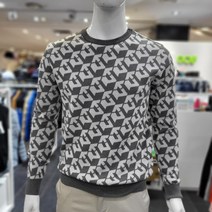 엘르골프 남)패턴라운드스웨터 6i13302a