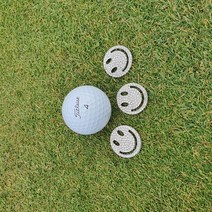 스마일 큐빅 골프 볼마커 햇클립 포함/불포함 옵션선택, 스마일 큐빅 볼마커 + 햇클립