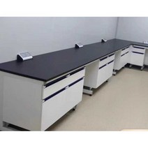 실험용 책상 테이블 연구 철재 프레임 작업대 사각, 스틸 우드 사이드 테이블미터