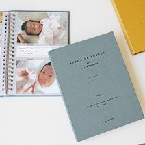 남자친구 1주년 선물 사진 앨범 제작 커플 포토 북 4x6 바인더 아이 사진 정리, 카키그레이