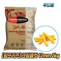 팜프리츠 크링클컷 12mm 2kg x 6봉 1박스 최상급유럽감자 주름감자, 6개