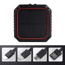 캠핑용파워뱅크 낚시 인산철배터리 보조배터리 태양광 발전 휴대 충전 충전기 야외, 협력사, 검은 색