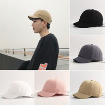 남자모자 빈티지 여름모자 볼캡 패션 짧은챙 캐주얼 캡모자 청모자
