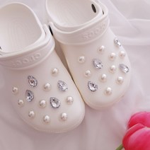 데일리스토어 물방울 보석 큐빅 진주 26P 파츠 세트