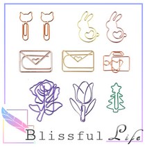 귀여운 디자인 페이퍼 클립 (꽃), 꽃10p세트