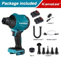 충전송풍기 엔진송풍기 낙엽 미니 산업용 Kamolee-40500RPM 1100W 먼지 제거 송풍기 다양한 모델 가, 04 two Battery Brushed_01 미국