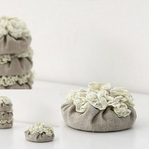 TYDL 린넨레이스 의자발커버 4P