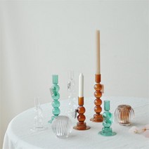 꼬떼따블 꼬떼따블 글라스 캔들 홀더(3type) - 작은사이즈 (8709425), C타입_베르트촛대_36919_7.5x15.5