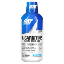 카르니틴GAT L-카르니틴 아미노산 블루 라즈베리 1500mg 16oz(473ml)