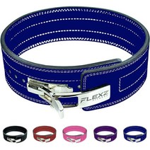 플랙스피트니스 정품 헬스벨트 파워벨트 리프팅 트레이닝 가죽 트레이닝 데드리프트 스쿼트, X, 블루