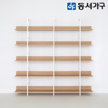 동서가구 에스티 고급 포스코 스틸 철제 책장 5단 1800 폭 4colors DF643635, 멀바우