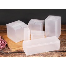 수납 박스10 개/몫 투명 PVC 호의 상자 초콜릿 사탕 플라스틱 파티 선물 포장, 02 Frosted_11 7x7x10cm