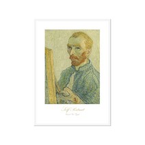 더윤 (빈센트 반 고흐 작품 51종) 모던 알루미늄프레임 캔버스 명화 거실 카페 커피숍 호텔 인테리어 그림 액자, 고흐-자화상3