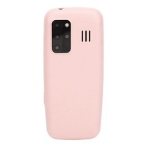 시니어 휴대폰 대형 폰트 다기능 언락 휴대폰 듀얼 SIM 스탠바이 2.4인치 스크린 1400mAh 여행용 (핑크), Pink