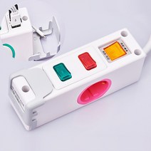USB2P 2구1.5M 220V 개별멀티탭 돼지코 전기선콘센트