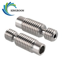 Kingroon - m6 스테인레스 스틸 핫엔드 목 압출기 1.75mm 필라멘트용 6x30mm 스레드 3d 프린터 부품 2pcs 4pcs 5pcs kp3s, 4개