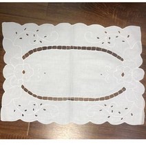 천 린넨 디자인 호텔 재사용 리유저블 냅킨 손 자수 화이트 4 조각 매트 식탁보 웨딩 레스토랑 가정 차 면화 직물 먹는다, [02] 4pcs