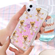 하이하이 베어베어 블링 글리터 케이스 키링 아이폰13 프로 맥스 미니 갤럭시 S21 노트20 울트라