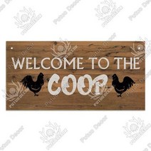 닭 사육 putuo decor 치킨 농장 나무 표지판 플레이트 나무 플라크 for 팜, WP0812, 3.9x7.8 인치